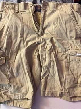 WearFirst Free-Band Men’s 36 Khaki Ripstop Cargo Shorts